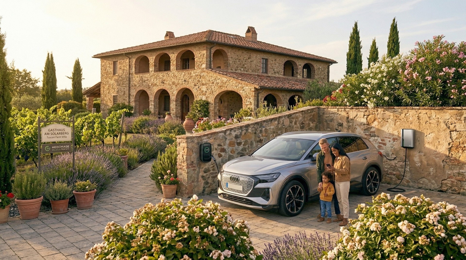 Ricarica dei veicoli elettrici nelle case vacanza